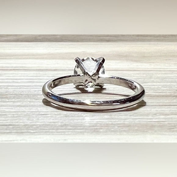 Vintage Designer Hallmarked UNCAS Sterling Silver Faux Diamond Ring, Size 7 - Picture 4 of 11